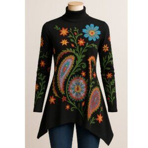 Colorful Flattering Aymmetrical Tunic